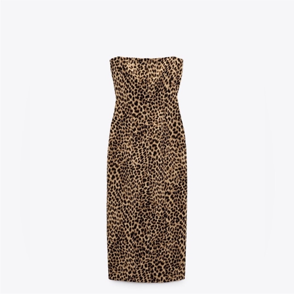 NWT Zara Leopard Dress - Picture 5 of 7